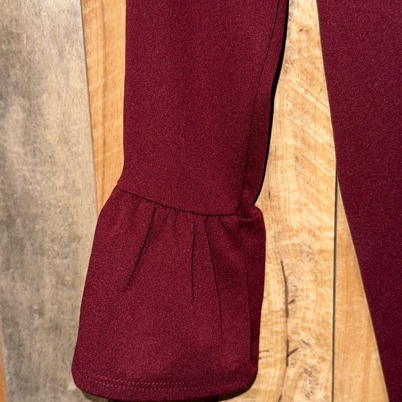 Les Amis Burgundy Dress - Picture 5 of 5